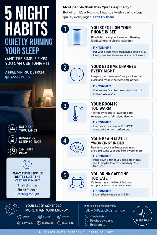 5 Evening Habits for Deeper Sleep Tonight