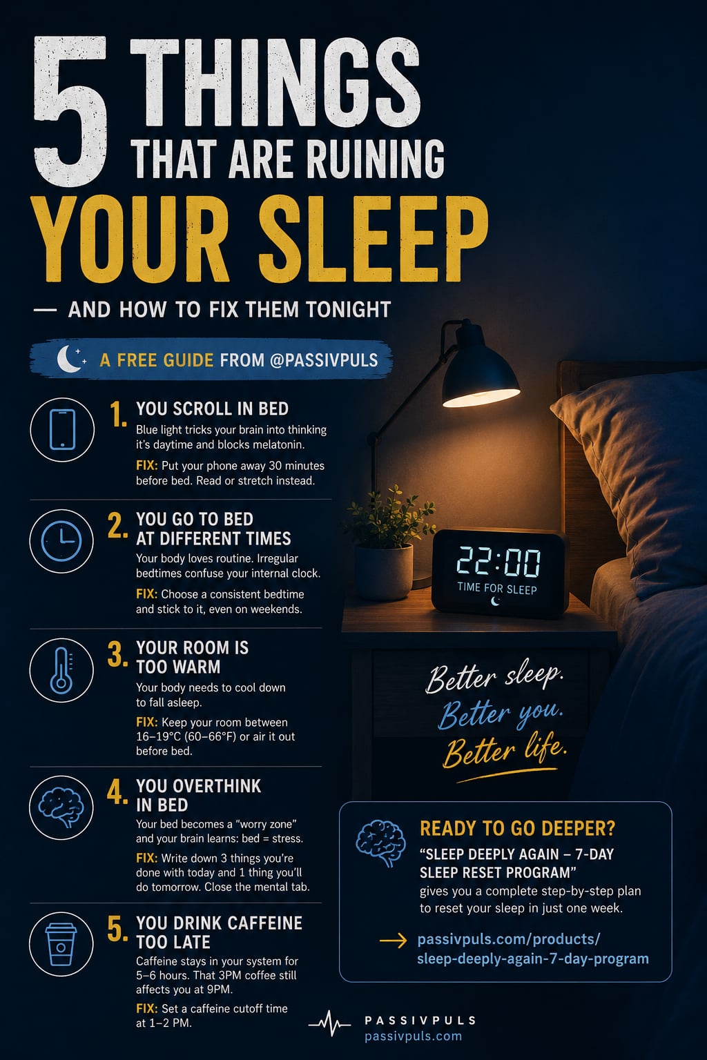 5 Evening Habits for Deeper Sleep Tonight