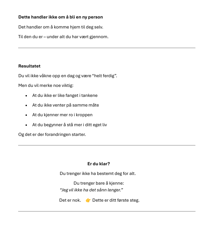 Slipp taket – en guide til å gå videre etter det som var