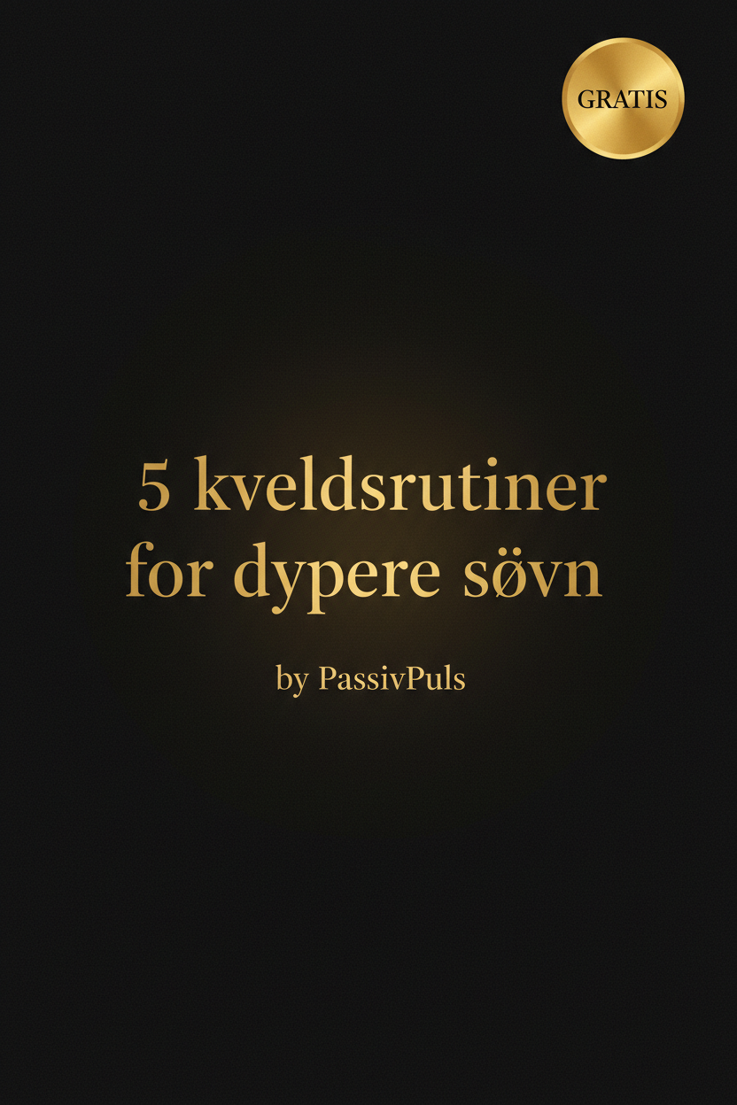 5 kveldsrutiner for dypere søvn – Gratis guide
