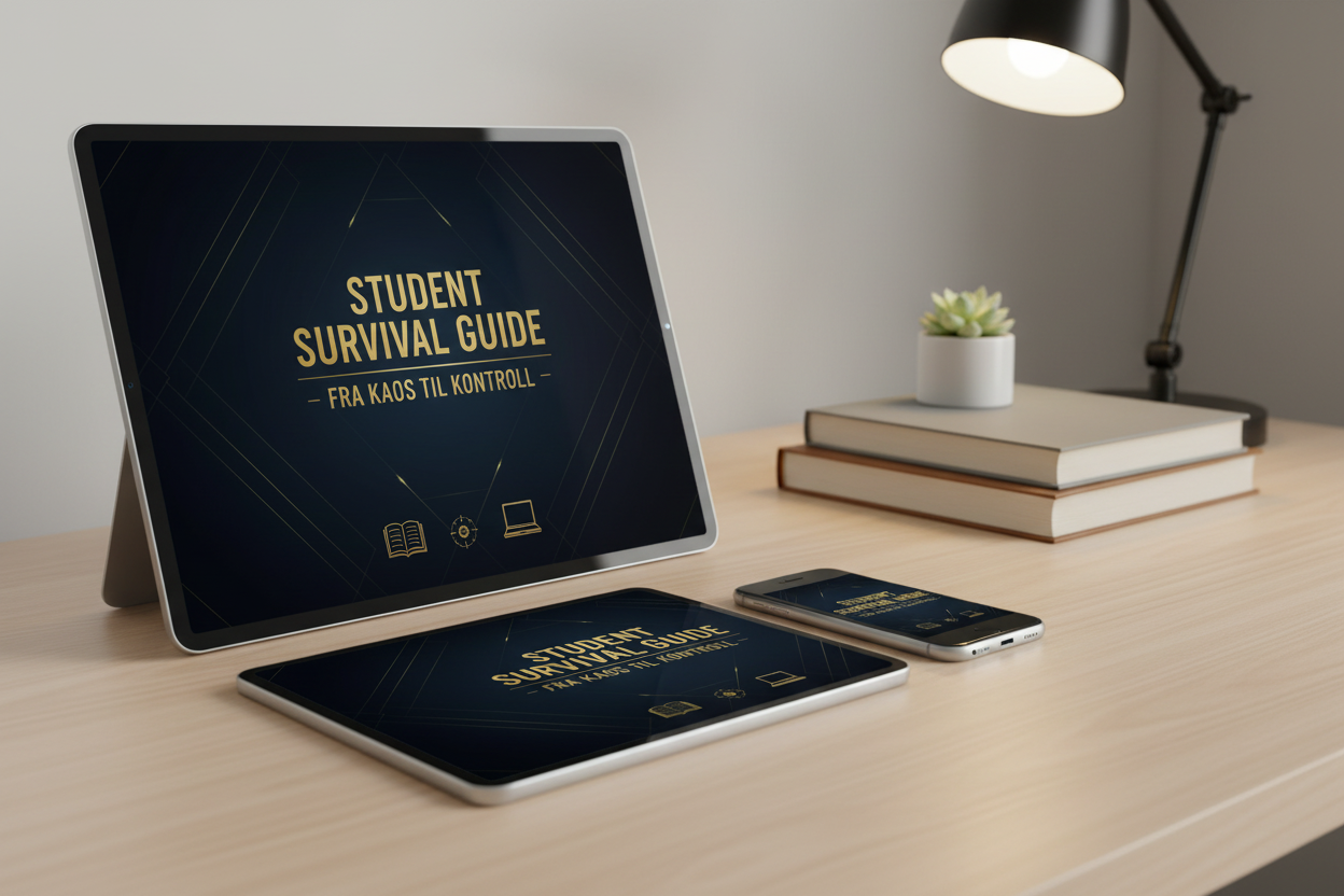 Student Survival Guide mockup – enheter